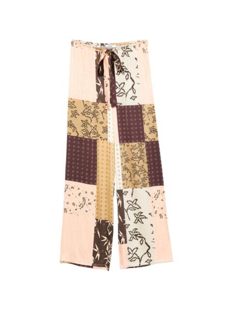 Siedres Manoce Floral-detail Trousers