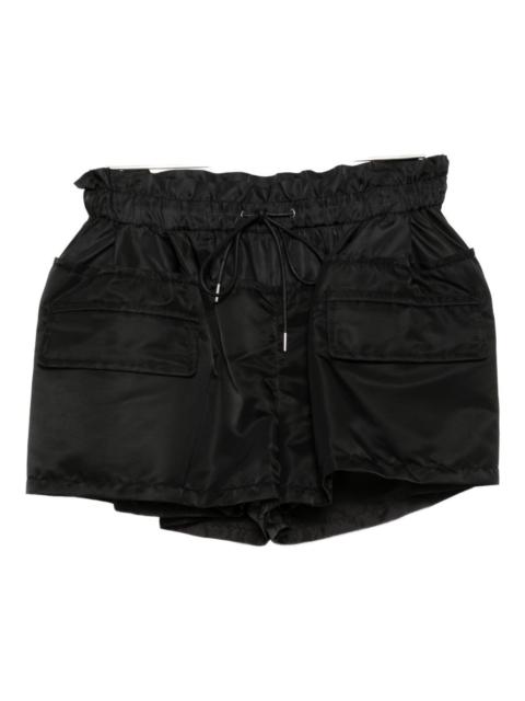 ruched-waist shorts