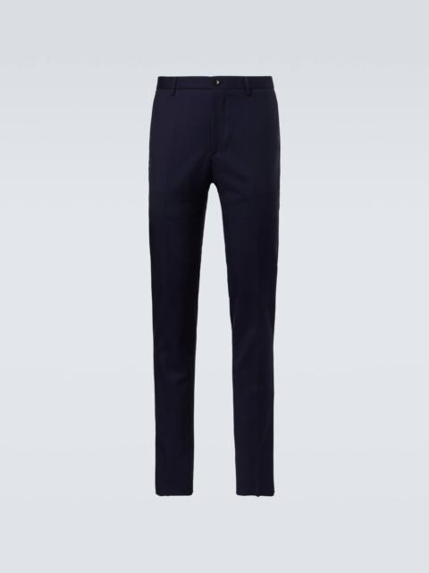 Wool slim pants