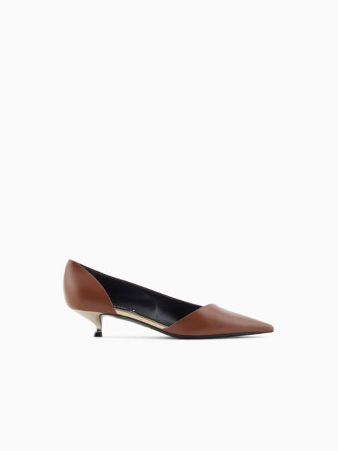 D'ORSAY COURT SHOES IN CALFSKIN