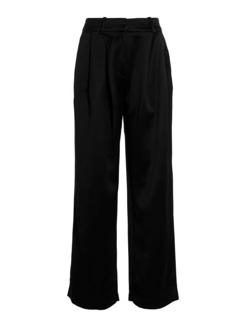 Pants with front pleats