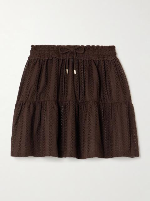 Dune Open-knit Mini Skirt