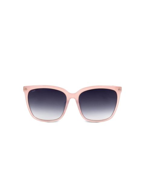square gold-tone detail sunglasses