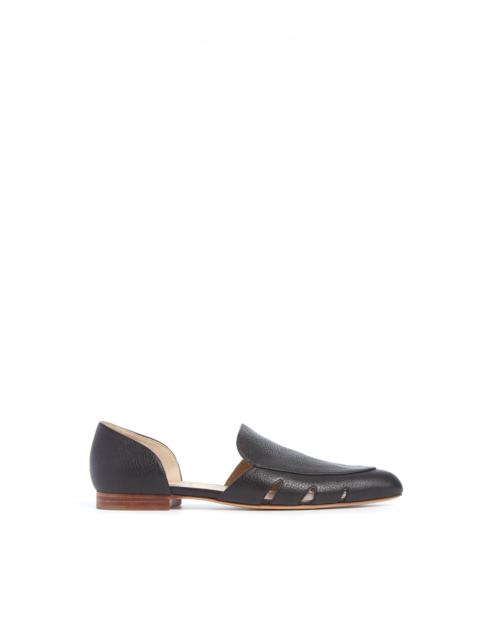 Rory Flat Shoe in Black Leather