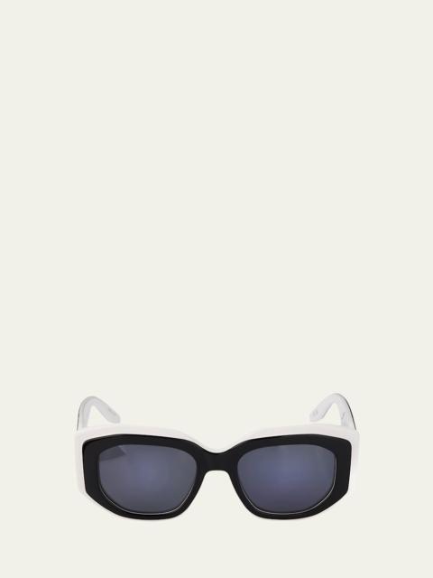 Crescendo 50.5mm Geometric Acetate Sunglasses