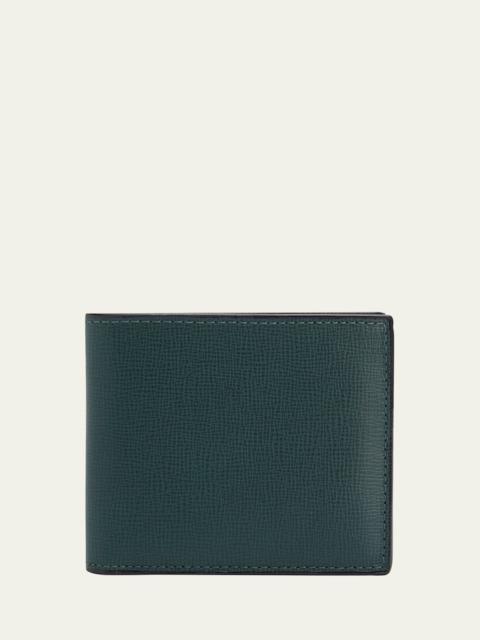 Men's Leather V-Cut Bifold Wallet