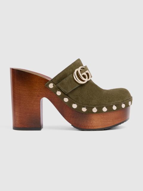 Women's platform clog with Double G
