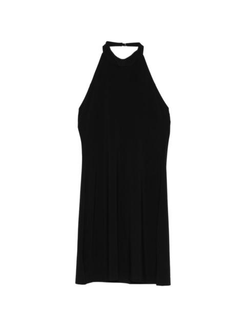 halterneck mini dress
