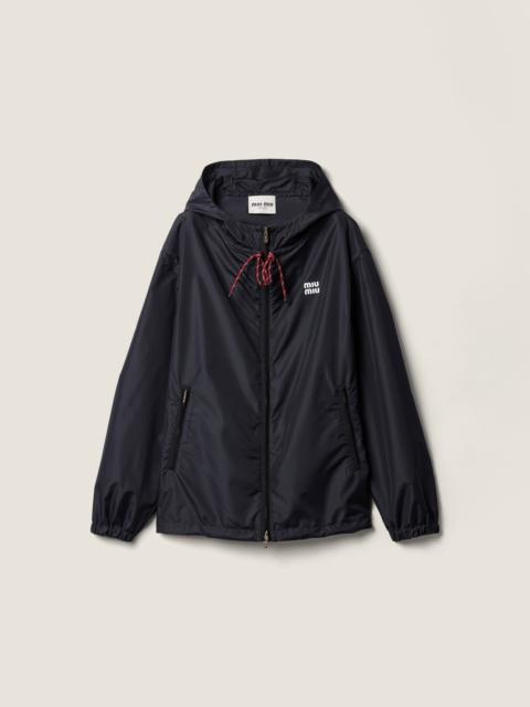 Technical fabric blouson jacket