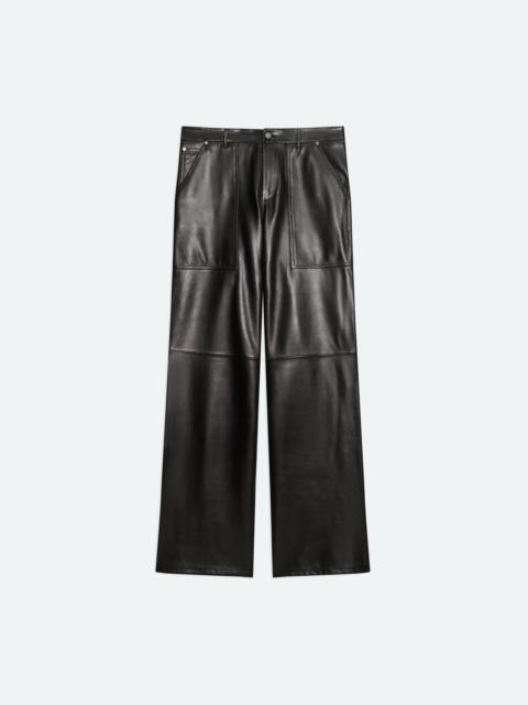 LEATHER UTILITY PANTS