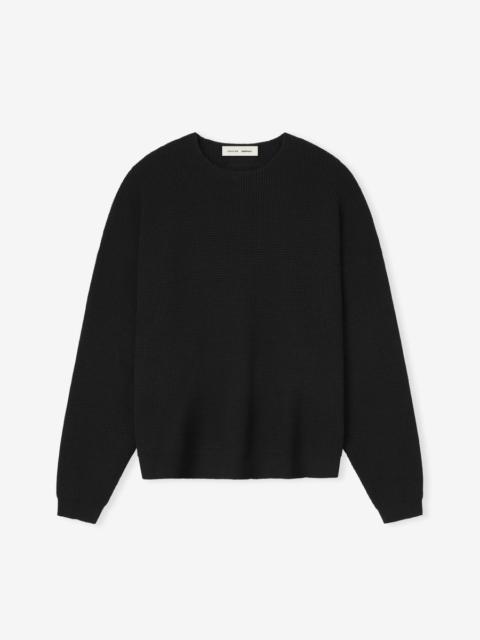 Waffle Crewneck Sweater