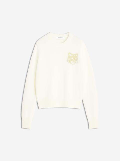 FOX HEAD INTARSIA MERINO JUMPER
