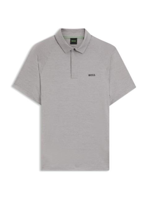 SLIM-FIT POLO SHIRT WITH TEMPERATURE-REGULATING PERFORMANCE