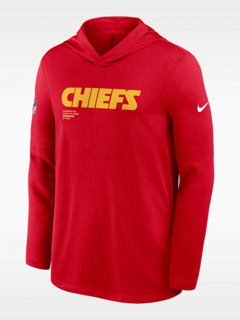 Kansas City Chiefs Pure Fury Sideline Men's Nike Dri-FIT NFL Long-Sleeve Hooded Top