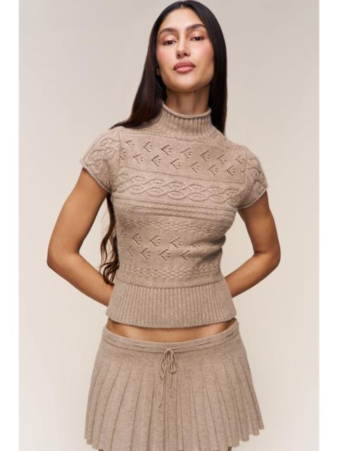 VIVIENNE SHORT SLEEVE TURTLENECK
