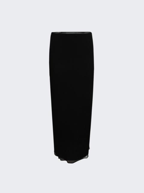 Layered Column Skirt Black