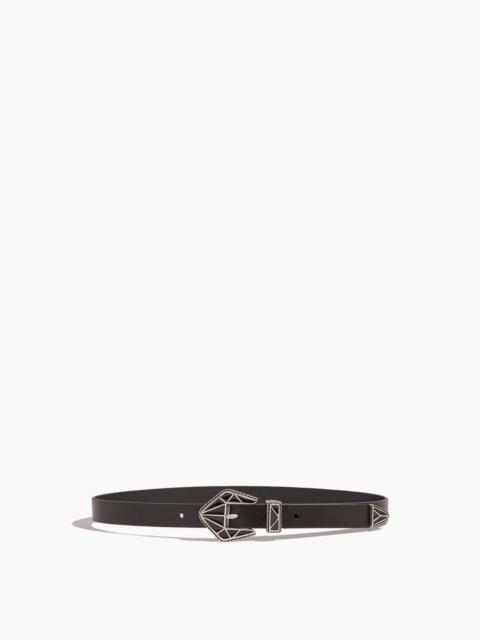 Coraline Belt in Black/Silver