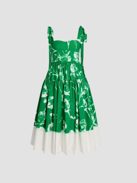 STRAPPY FIT AND FLARE MIDI DRESS