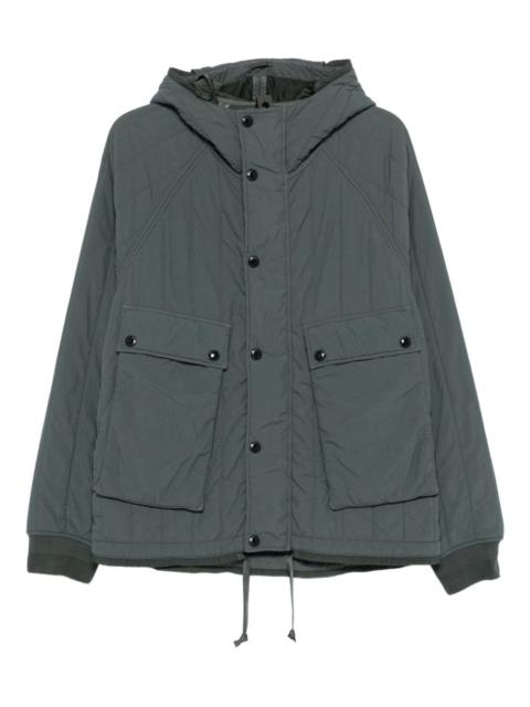 quilted hooded jacket