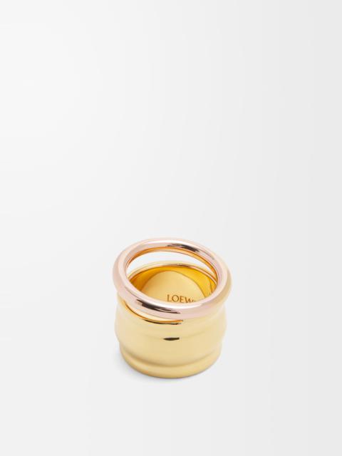 Nappa knot ring in sterling silver