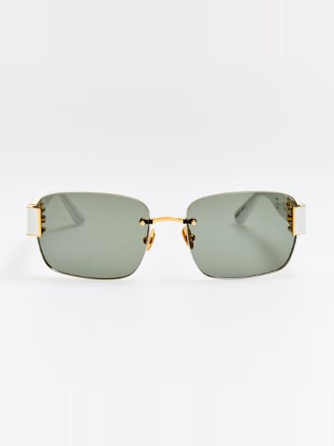 Jessica Sunglasses in White and Grey