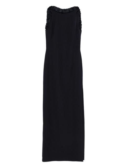 sleeveless ruffled day dress