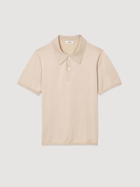 SHORT-SLEEVE KNITTED POLO SHIRT