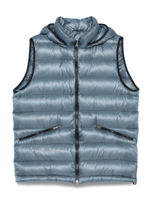 hooded padded gilet