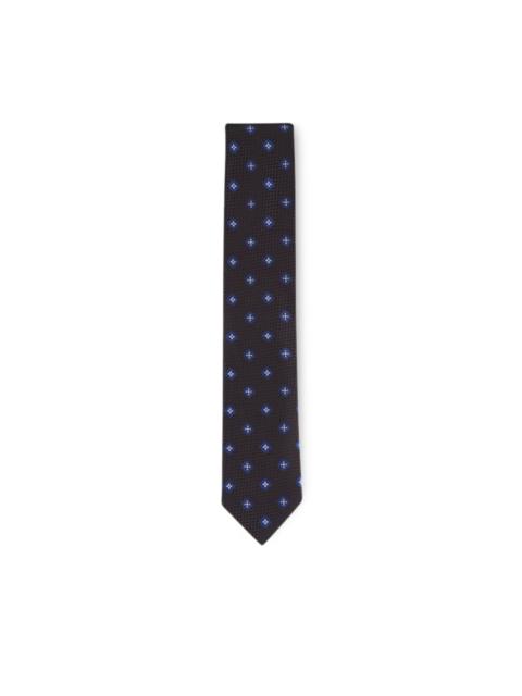 houndstooth floral tie