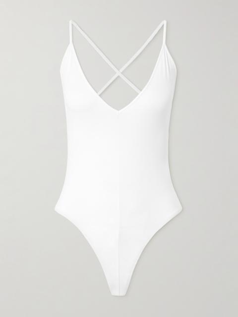 Stretch-jersey Thong Bodysuit