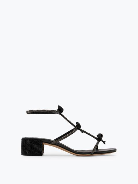 Caterina Crystal Black Sandal 40