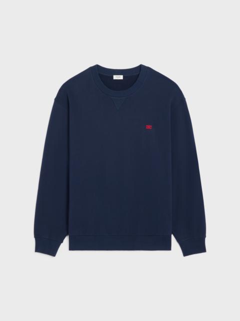 loose sweatshirt IN cotton fleece