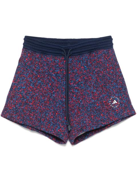 printed terry shorts