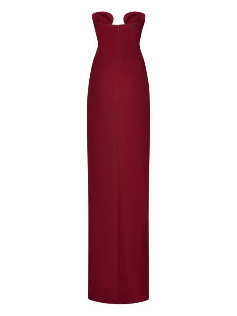 cut-out side-slit maxi dress
