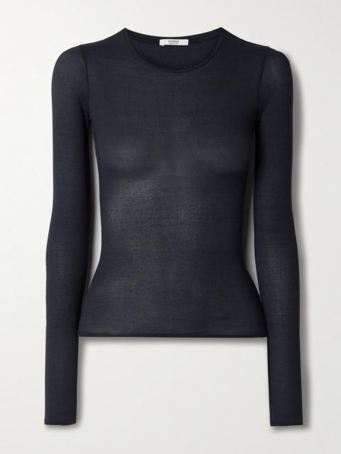 Ames Stretch-silk T-shirt