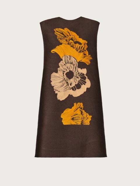 EMBROIDERED POPPY DRESS