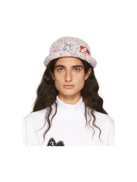 Multicolor Crochet Logo Bucket Hat