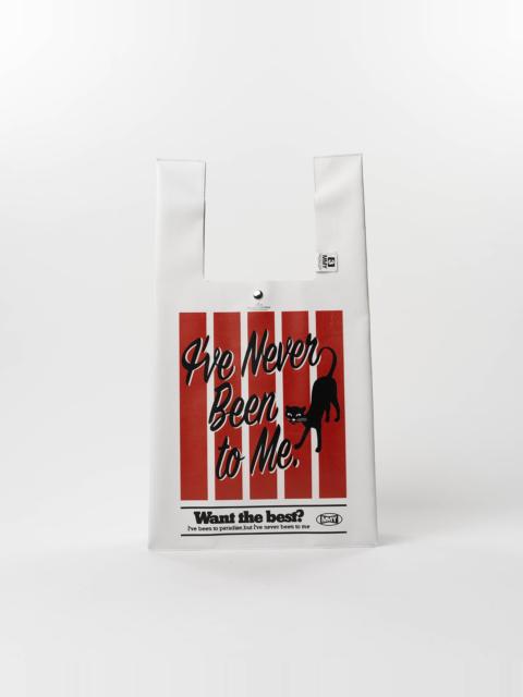 Cat Print Leather Shopping Bag