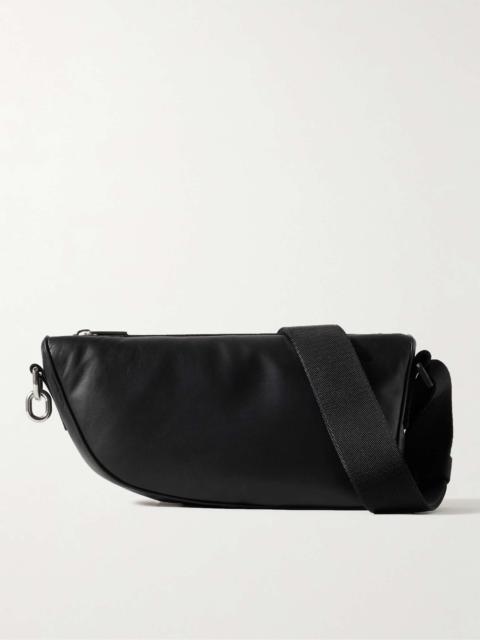 Padded Leather Messenger Bag