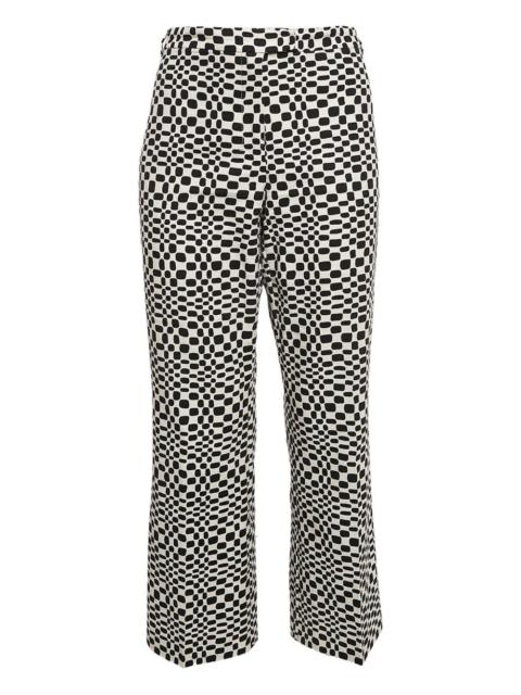 graphic-print trousers