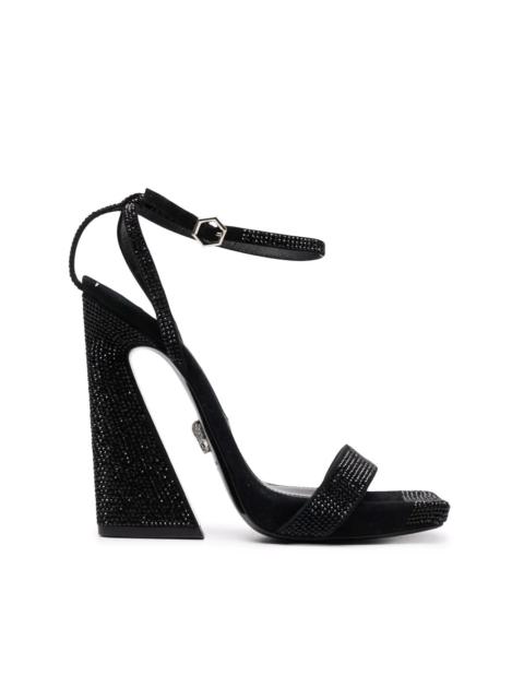 strass-embellished sandals