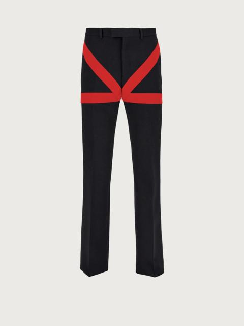 TAILORED TROUSER WITH SATIN INLAY