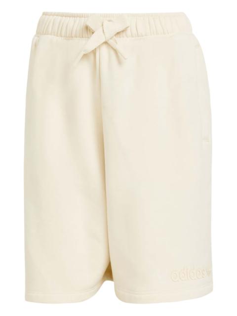 elastic-waistband logo shorts