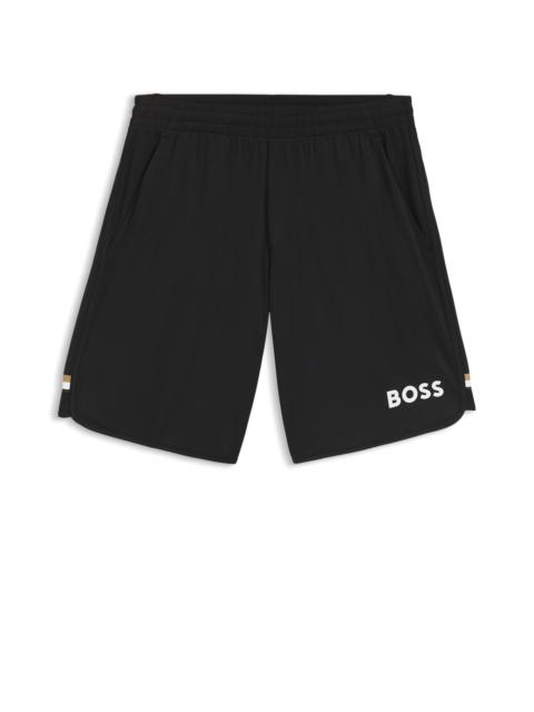 STRETCH-JERSEY LOGO SHORTS WITH HIDDEN DRAWSTRING