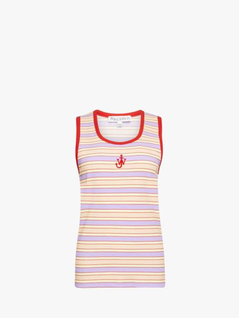 CONTRAST TRIM STRIPED VEST