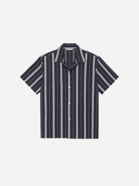 Cabana Shirt - Black Ticking Stripe