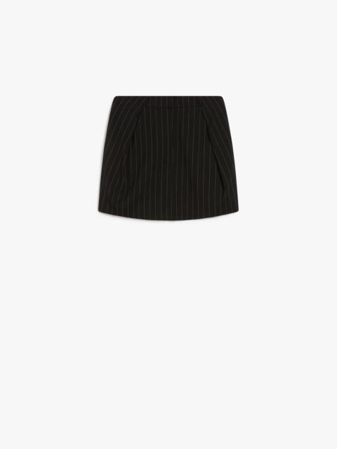 RAGNO Pinstriped mini skirt