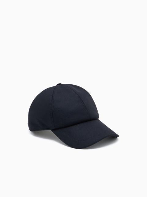 VIRGIN WOOL AND CASHMERE BASEBALL CAP
