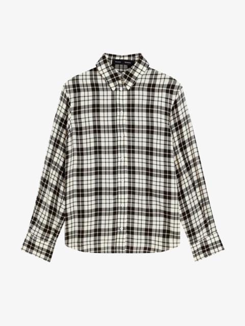 Bronwen Top in Crinkled Plaid