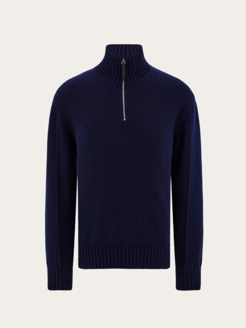 High neck cashmere pullover